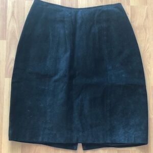 Chia Suede Leather Skirt Size 8